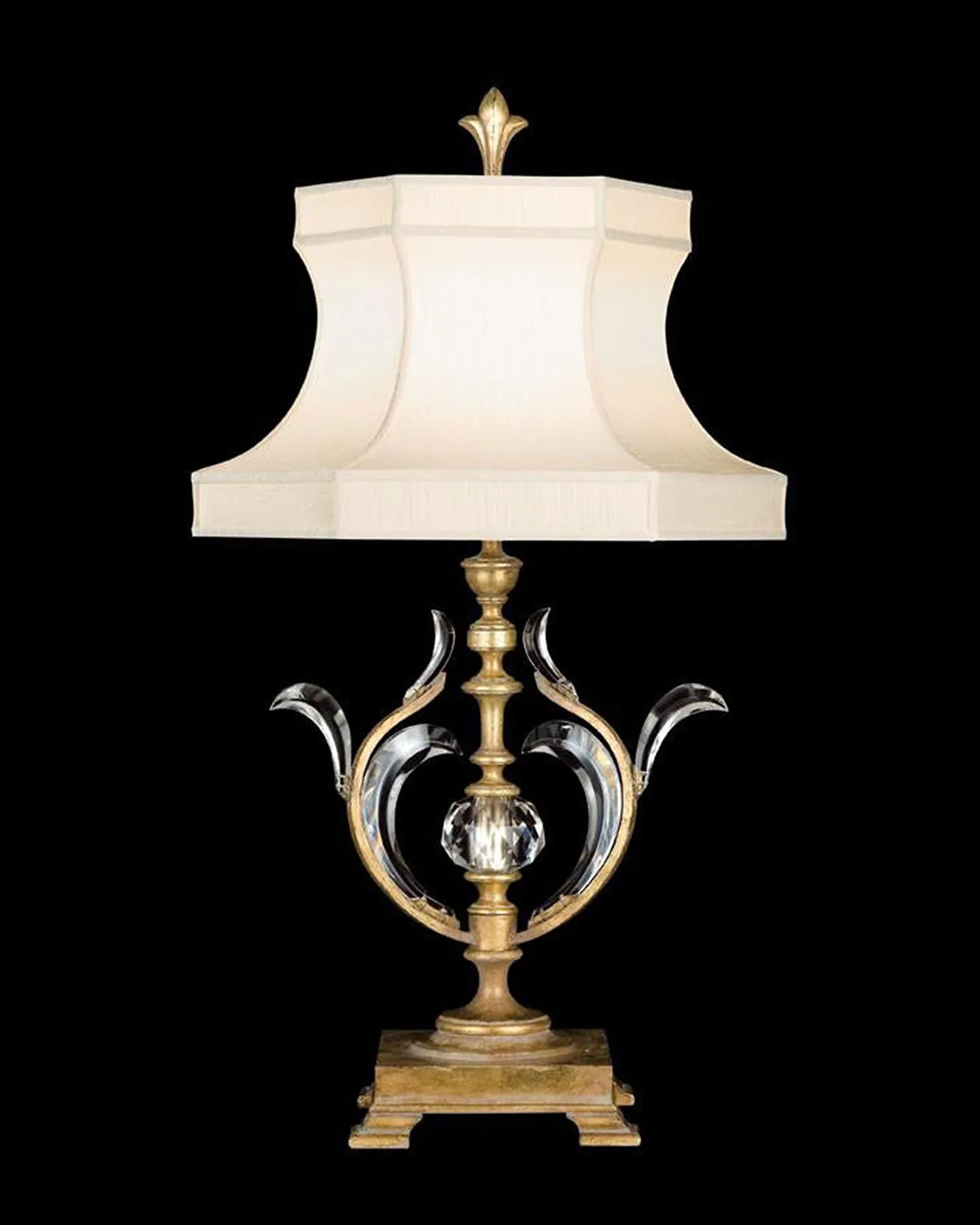 Modern Pisces Classic Crystal Table Lamp
