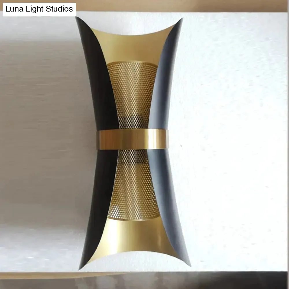 Modern Simple Wall Lamp Lights Scone for Bedroom Bathroom Black Gold
