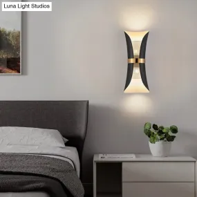 Modern Simple Wall Lamp Lights Scone for Bedroom Bathroom Black Gold