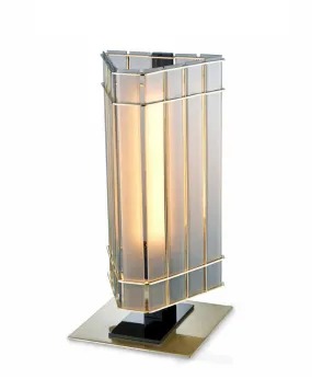 Modern Splash Glass And Fiber Table Lamp