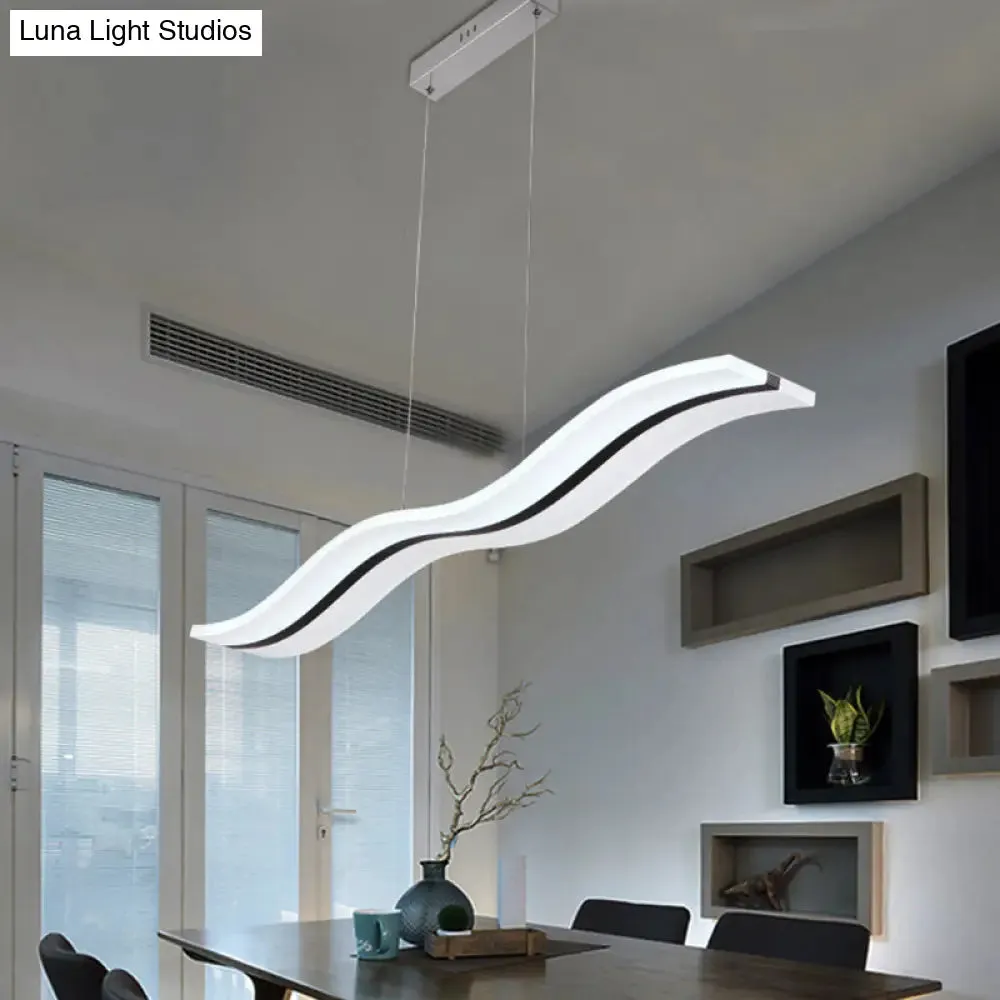 Modern Style LED Island Pendant Light with Acrylic Shade
