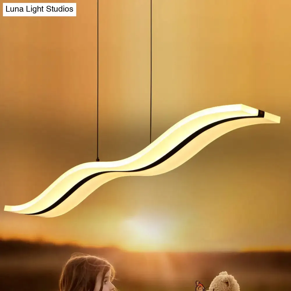 Modern Style LED Island Pendant Light with Acrylic Shade