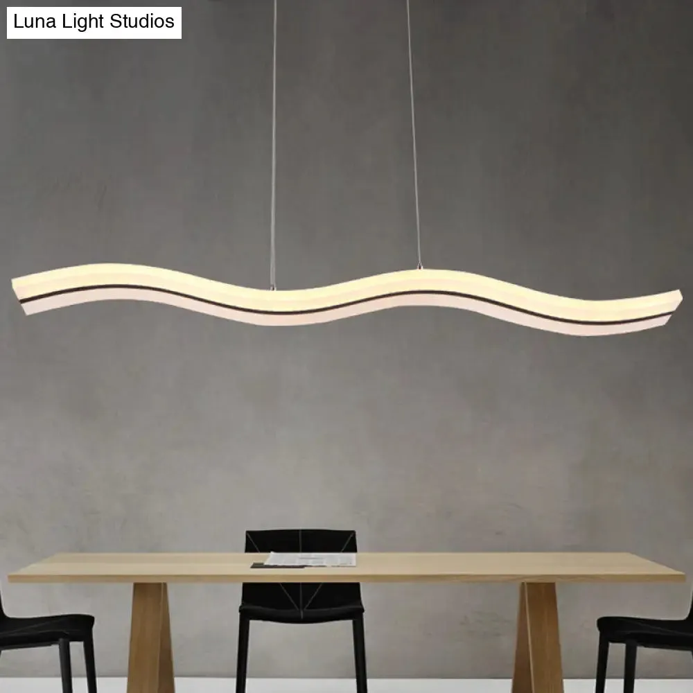 Modern Style LED Island Pendant Light with Acrylic Shade