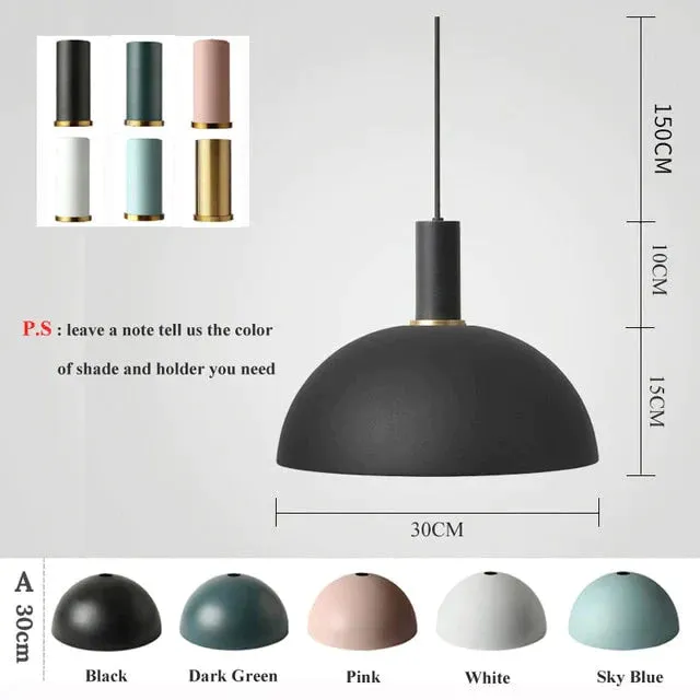 Modren Simple Pendant Lights DIY Nordic E27 Hanging Pendant Lamps Restaurant Bar Living Room Bedside Lighting Fixtures Luminaire