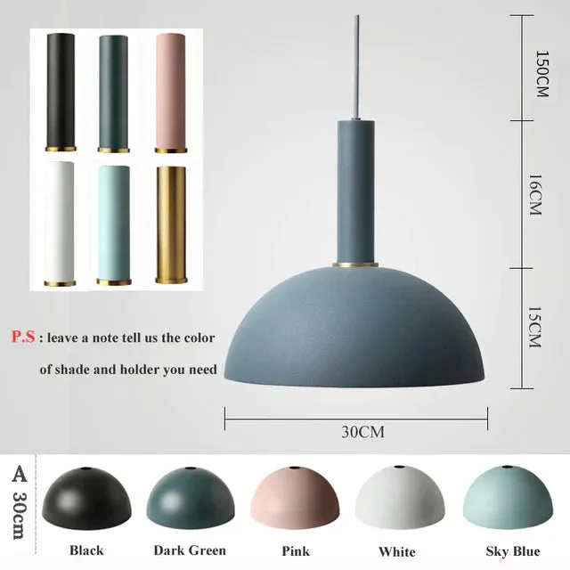 Modren Simple Pendant Lights DIY Nordic E27 Hanging Pendant Lamps Restaurant Bar Living Room Bedside Lighting Fixtures Luminaire