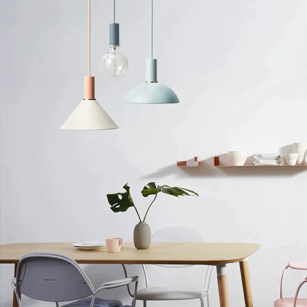 Modren Simple Pendant Lights DIY Nordic E27 Hanging Pendant Lamps Restaurant Bar Living Room Bedside Lighting Fixtures Luminaire