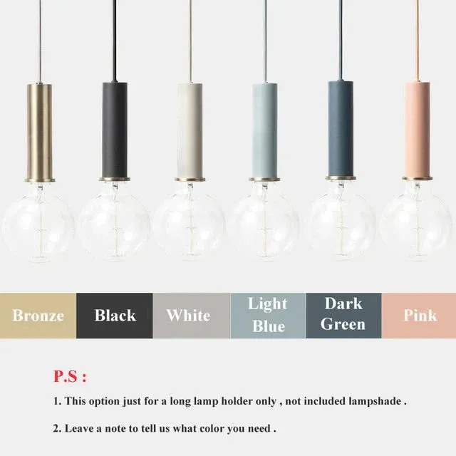 Modren Simple Pendant Lights DIY Nordic E27 Hanging Pendant Lamps Restaurant Bar Living Room Bedside Lighting Fixtures Luminaire