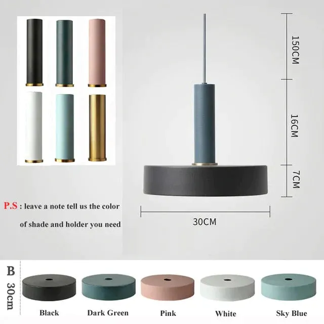 Modren Simple Pendant Lights DIY Nordic E27 Hanging Pendant Lamps Restaurant Bar Living Room Bedside Lighting Fixtures Luminaire