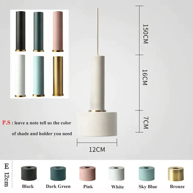 Modren Simple Pendant Lights DIY Nordic E27 Hanging Pendant Lamps Restaurant Bar Living Room Bedside Lighting Fixtures Luminaire