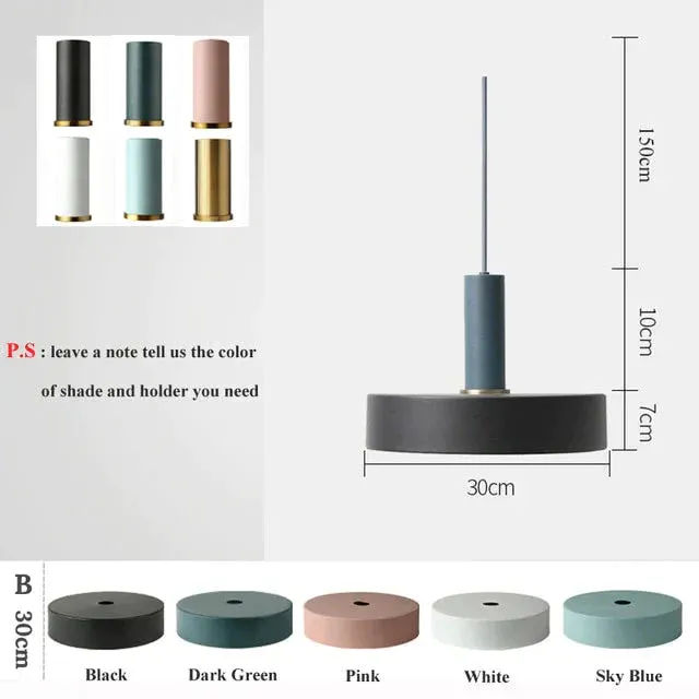 Modren Simple Pendant Lights DIY Nordic E27 Hanging Pendant Lamps Restaurant Bar Living Room Bedside Lighting Fixtures Luminaire