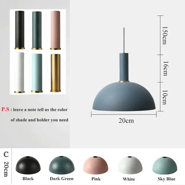 Modren Simple Pendant Lights DIY Nordic E27 Hanging Pendant Lamps Restaurant Bar Living Room Bedside Lighting Fixtures Luminaire