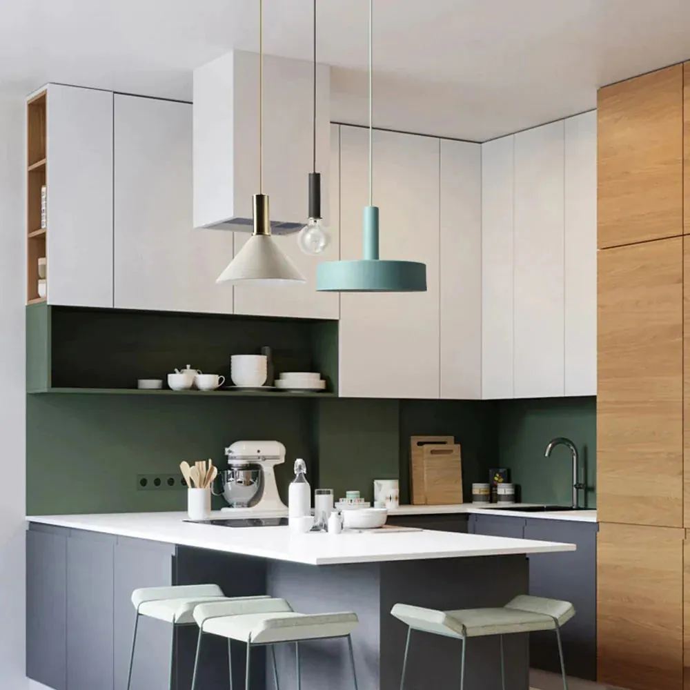 Modren Simple Pendant Lights DIY Nordic E27 Hanging Pendant Lamps Restaurant Bar Living Room Bedside Lighting Fixtures Luminaire