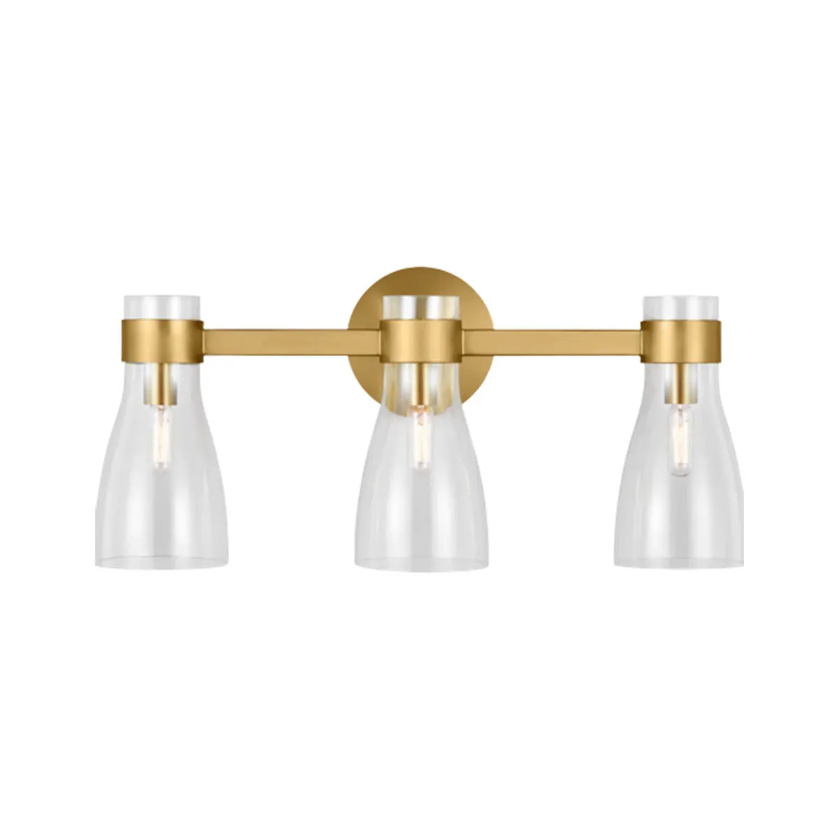 Moritz 24 in. 3 Lights Vanity Light Brushed Brass Finish
