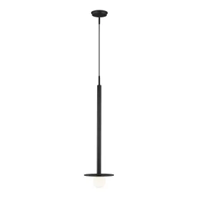 Nodes 1-Light Pendant in Midnight Black