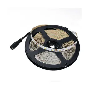 NTE Electronics 69-V46WW-WR 16.4' (5m) Warm White 2,800 - 3,200K Single Color 3528 Flexible IP65 300 LEDs Strip 12V DC 24W