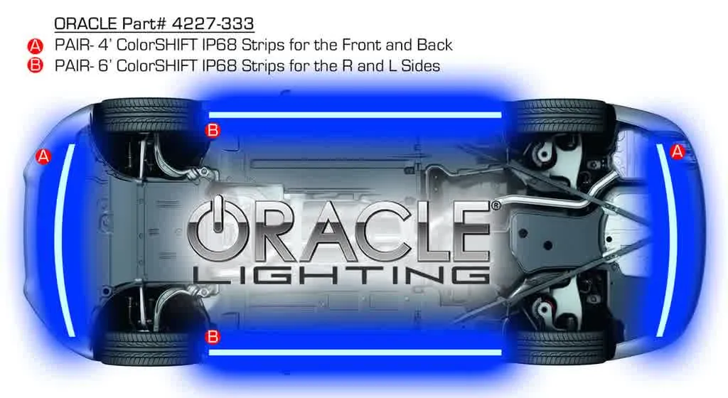 Oracle ColorSHIFT LED Underbody Glow Kit - 4227-333