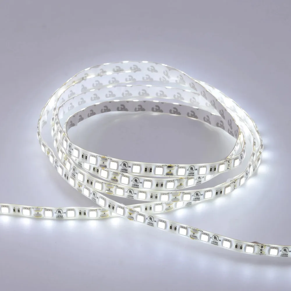 Outdoor LED Strip Lights Waterproof, IP65, 16.4ft Dimmable, 12V, SMD 5050, 378 Lumens/ft, with 72W/100-240V AC Power Supply - KIT