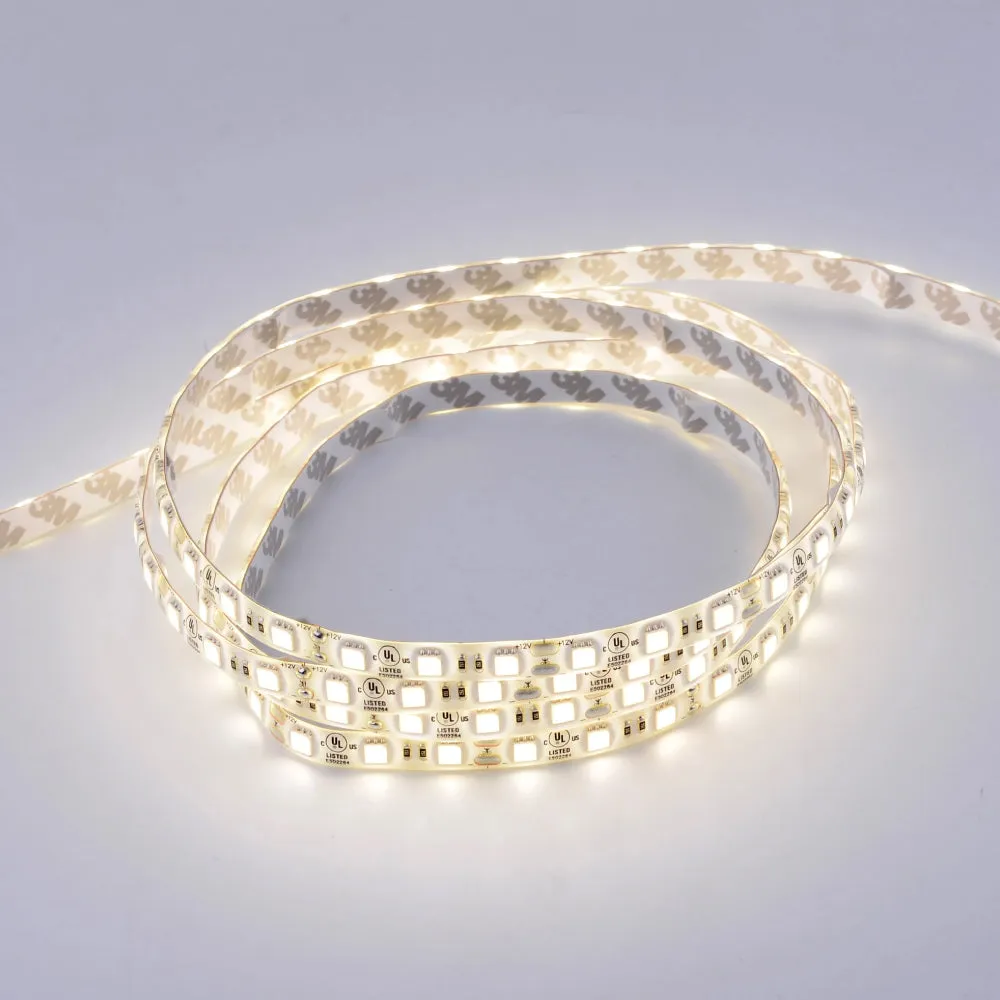 Outdoor LED Strip Lights Waterproof, IP65, 16.4ft Dimmable, 12V, SMD 5050, 378 Lumens/ft, with 72W/100-240V AC Power Supply - KIT