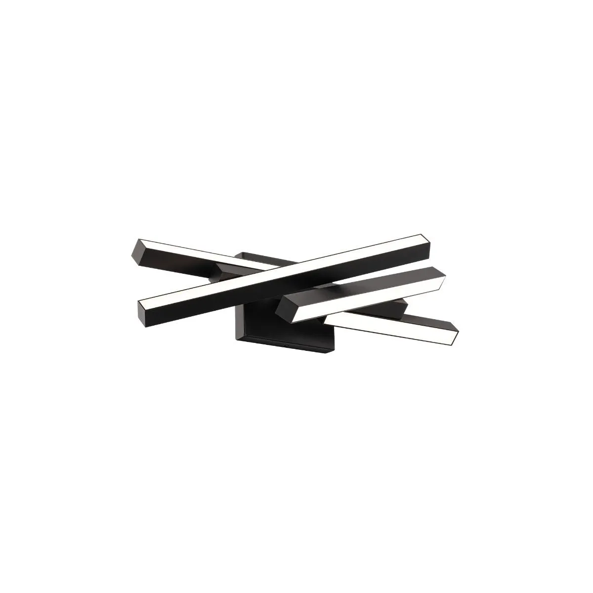 Parallax 20 in. LED Vanity Light 3000K Black finish