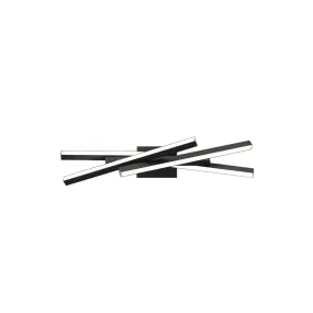 Parallax 27 in. LED Vanity Light 3000K Black finish