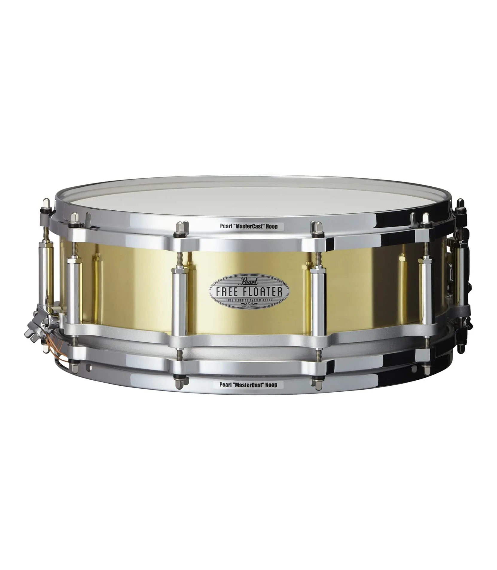 Pearl FTBR1450 14 X 5 Inches Free Floater Snare Drum - Brass