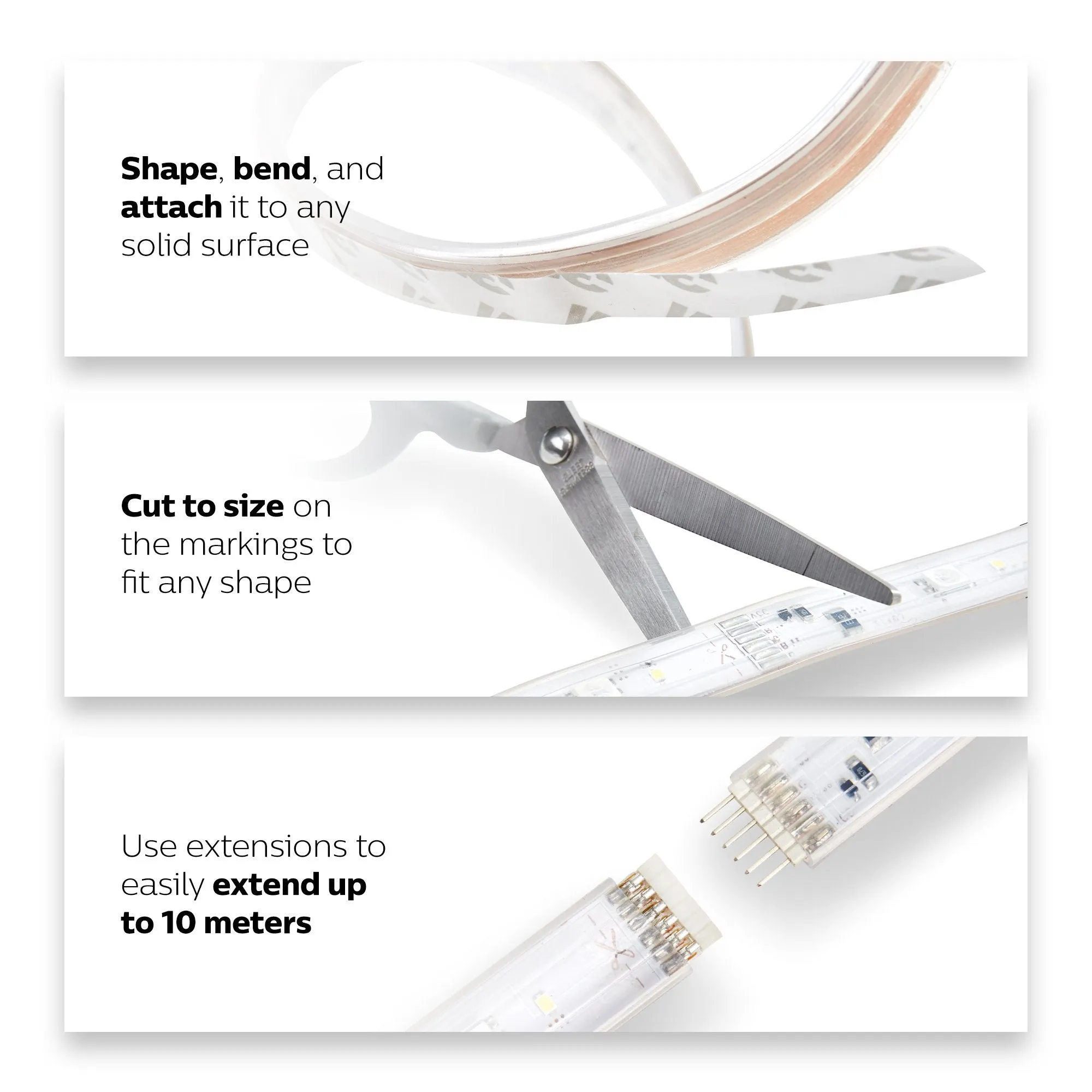 Philips Hue LightStrip Plus 2 m Colour Changing Dimmable LED Smart Kit