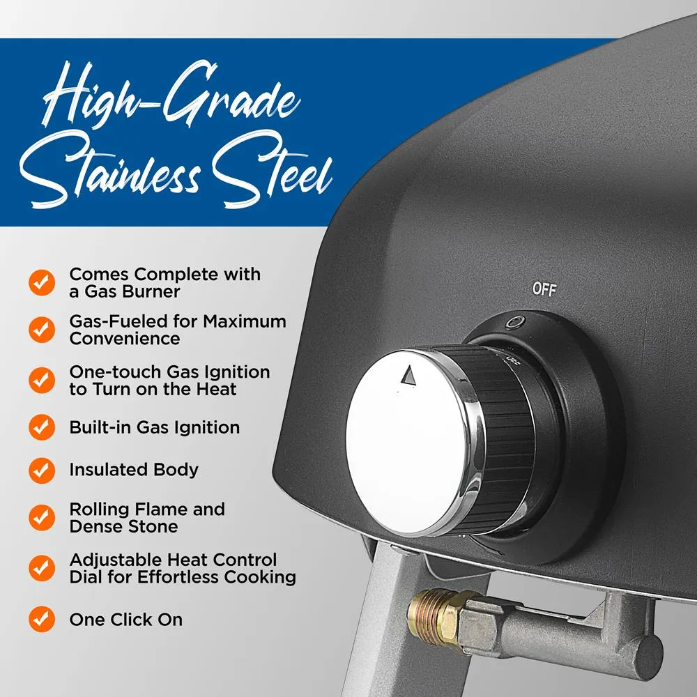 Portable Outdoor Pizza Oven - Gas Fired, Fire & Stone Outdoor Pizza Oven
