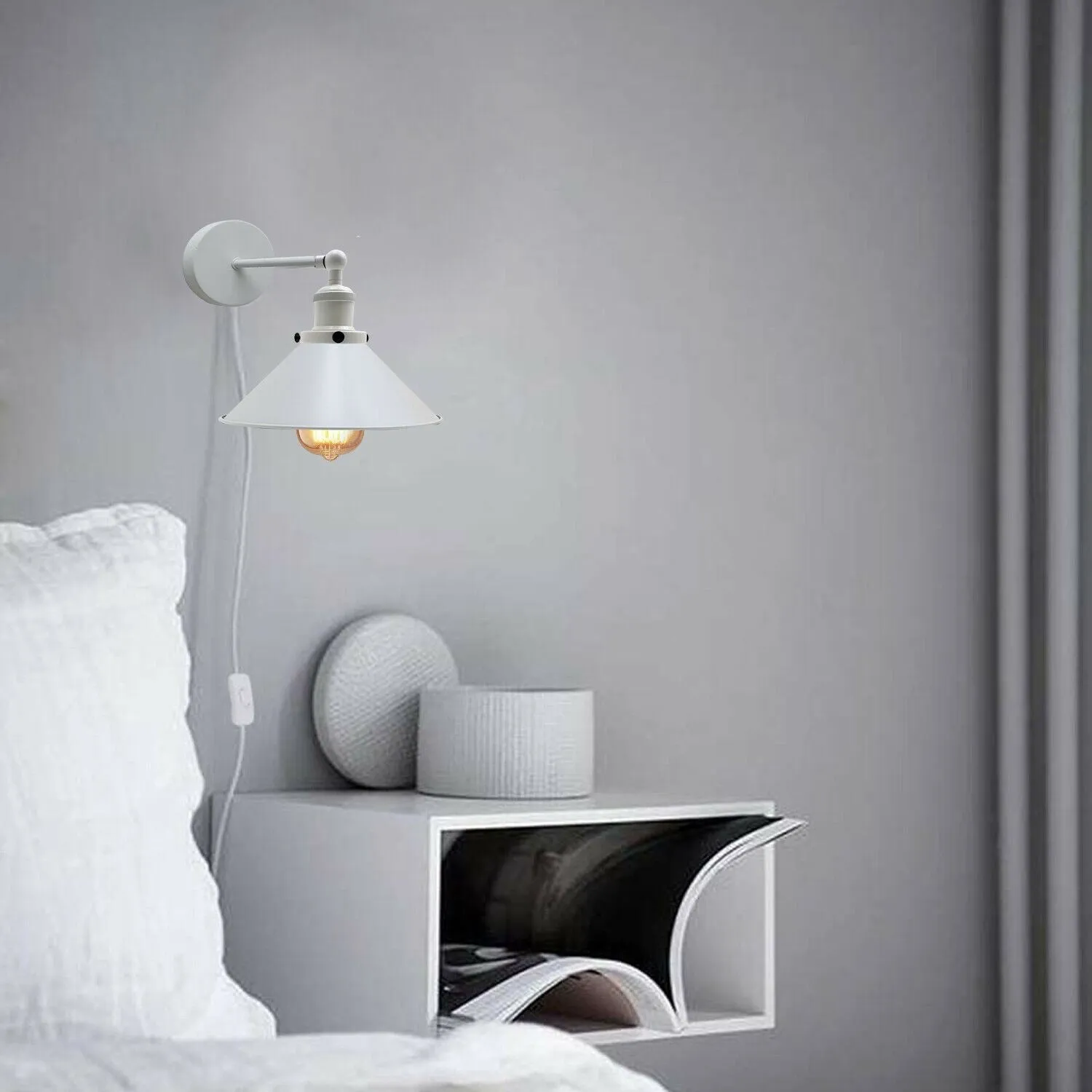 Retro Wall Lights E27 Adjustable Wall Arm Industrial Wall Light Fixtures Sconce Lamp for Loft Coffee Bar~1279