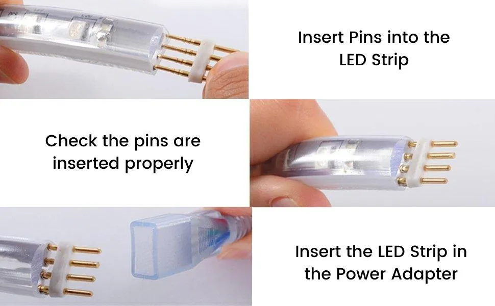 RGB LED Strip 220V 240V 144 LEDs/m IP65 Wireless Bluetooth App Control with Remote