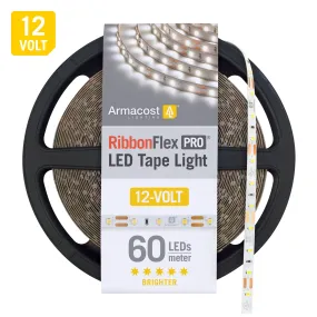 RibbonFlex Pro 12V White LED Strip Light Tape 60 LEDs/m