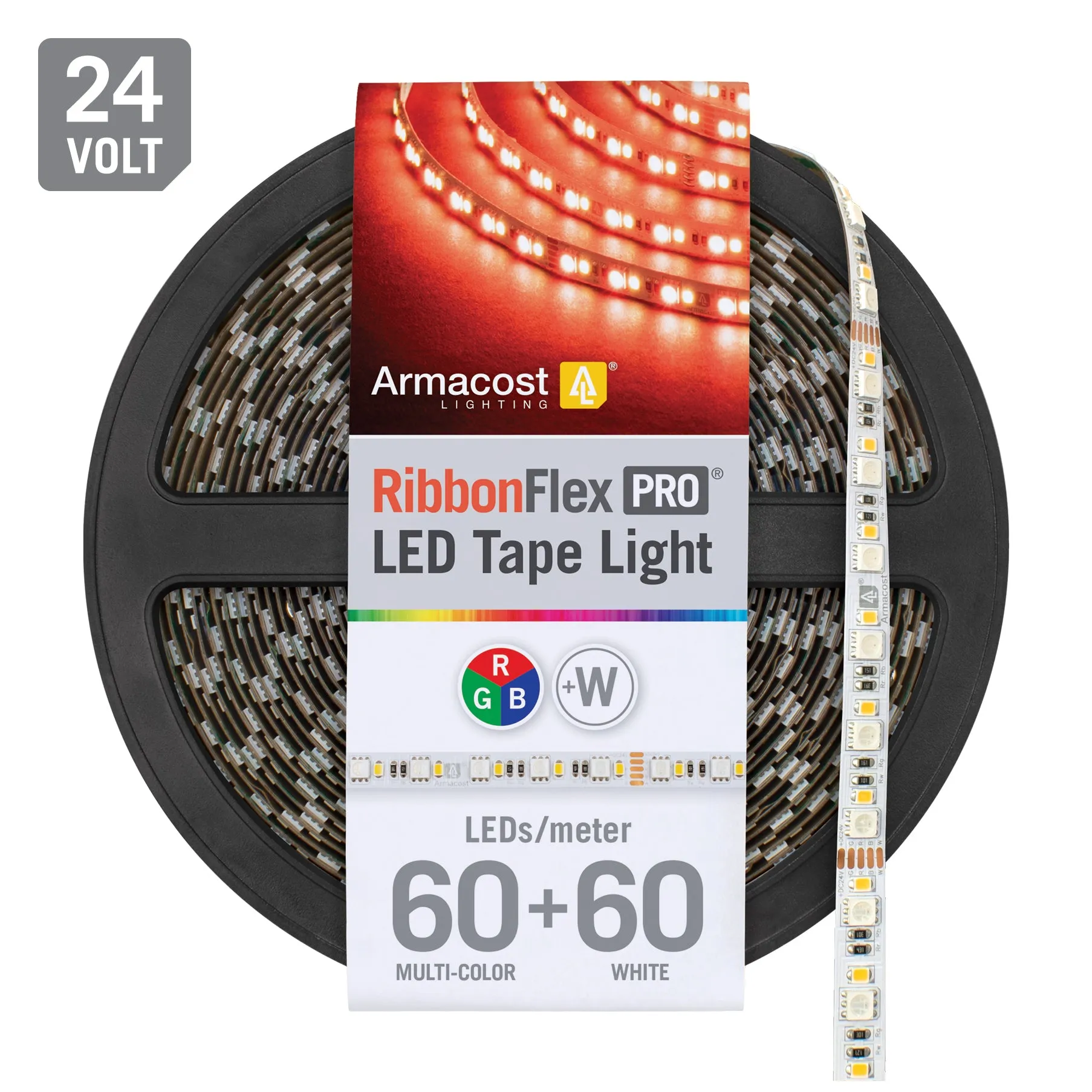 RibbonFlex Pro 24V RGB W LED Strip Light Tape 60   60 LED/m