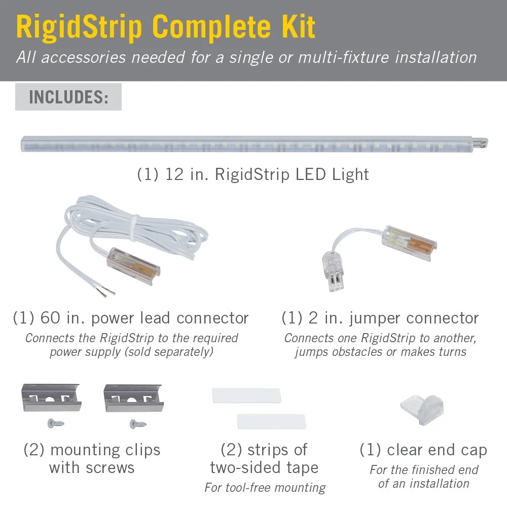 RigidStrip 12" Linkable LED Strip Light Diffuser