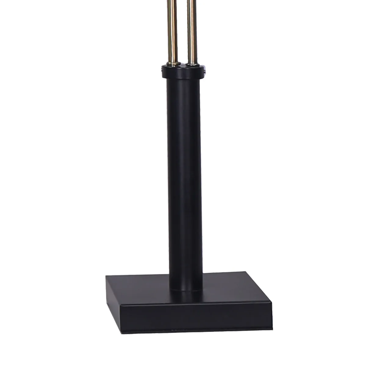 Sarantino LED Metal Table Lamp with 2 Lights (Brushed Gold/Black Finish)