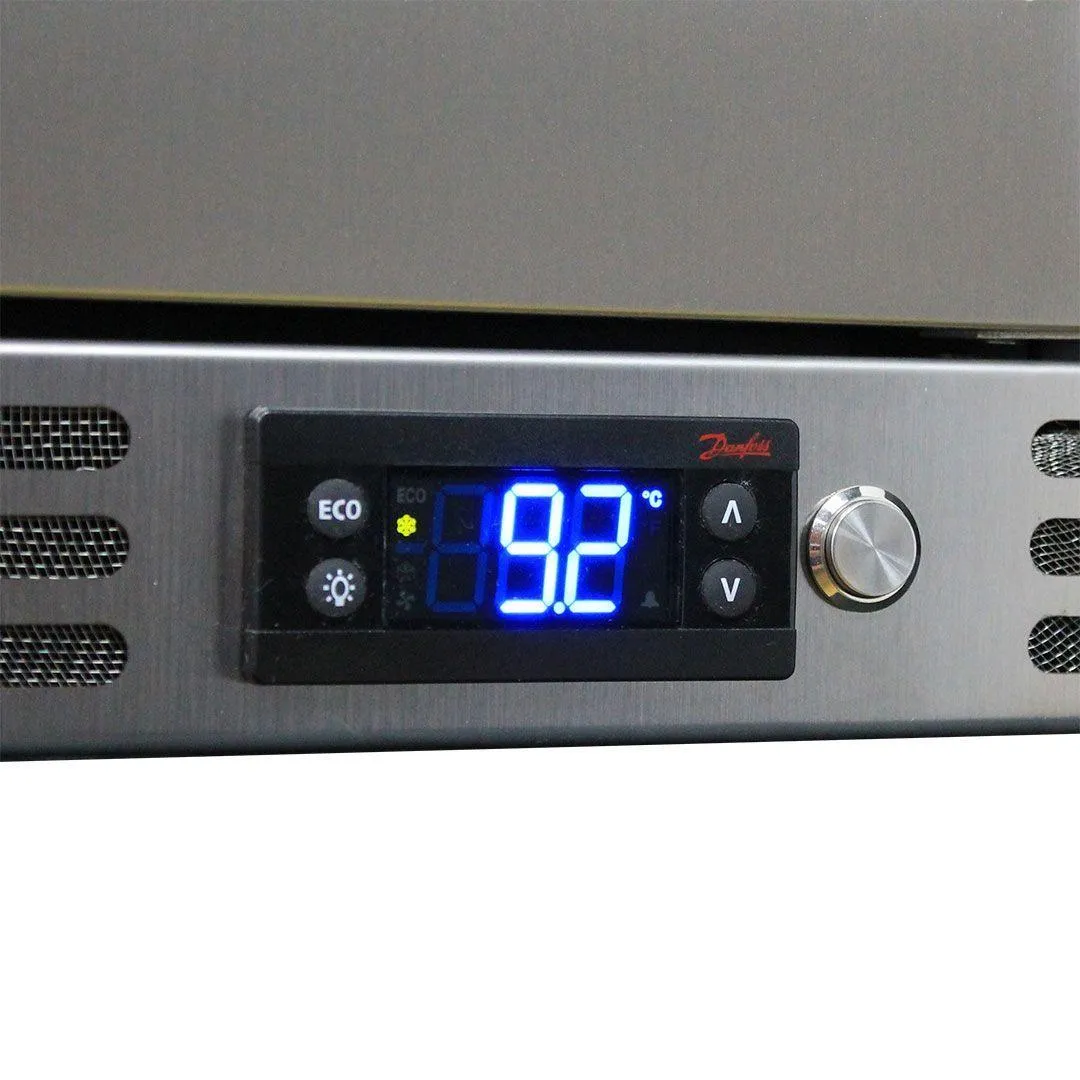 Schmick 164 Litre Glass Single Door Under Bench Bar Fridge - SK156-SS