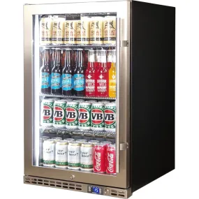 Schmick SK146L-HD 164L Stainless Steel Front Venting Under Bench Bar Fridge