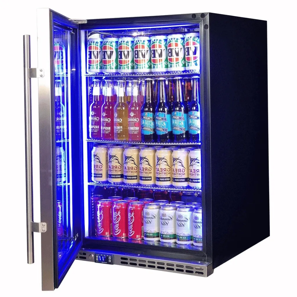Schmick SK146L-HD 164L Stainless Steel Front Venting Under Bench Bar Fridge