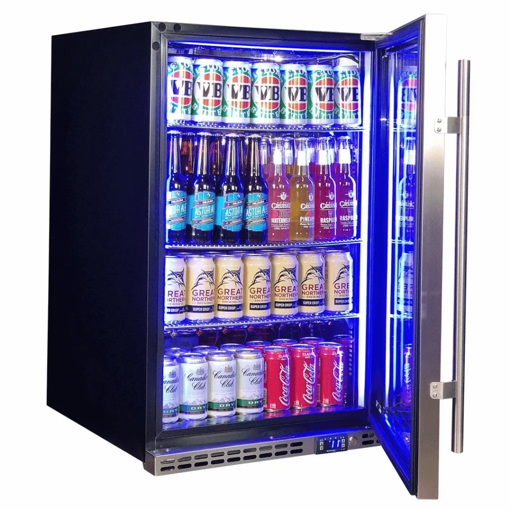 Schmick SK146R-HD 164L Black Under Bench Bar Fridge