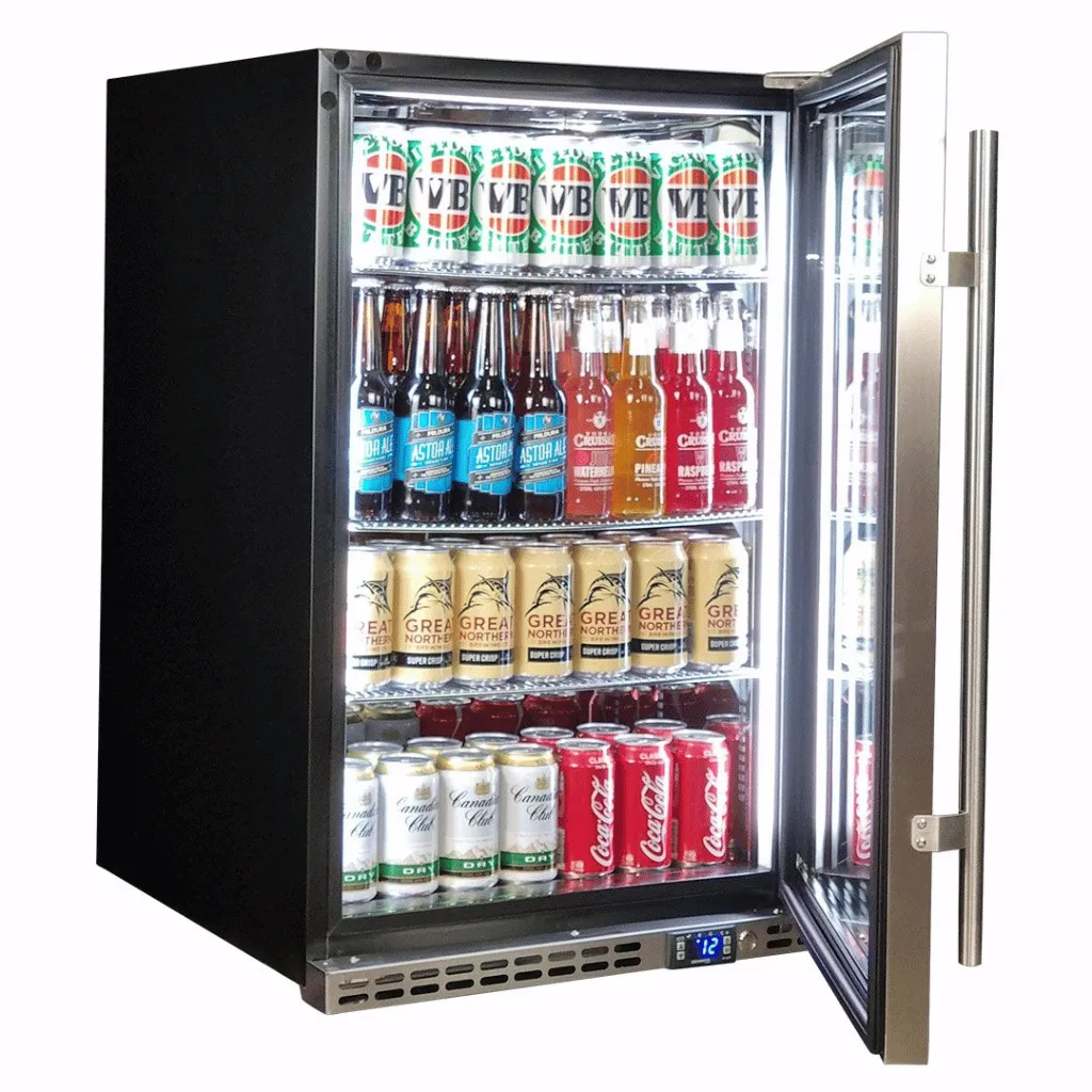 Schmick SK146R-HD 164L Black Under Bench Bar Fridge