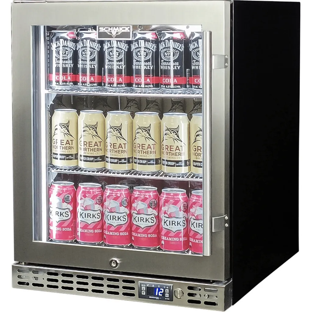 Schmick SK86L-HD 89L Stainless Steel Under Bench Bar Fridge