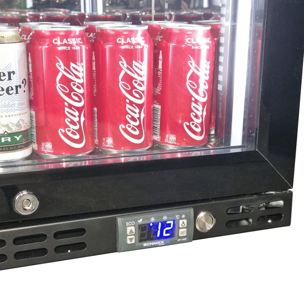 Schmick SK86R-B-HD 89L Black Under Bench Bar Fridge