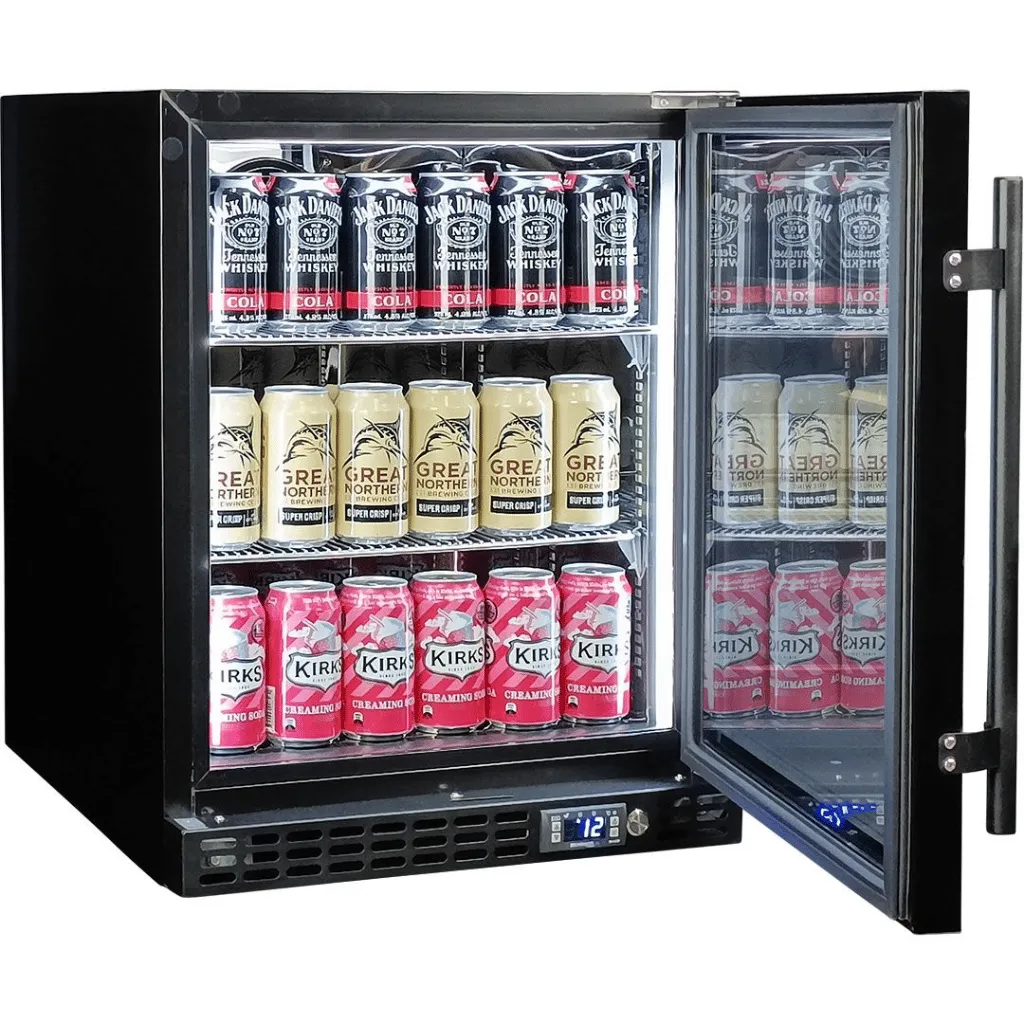 Schmick SK86R-B-HD 89L Black Under Bench Bar Fridge