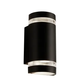 Searchlight 2002-2BK-LED Sheffield Outdoor 2 Light Wall Light Black