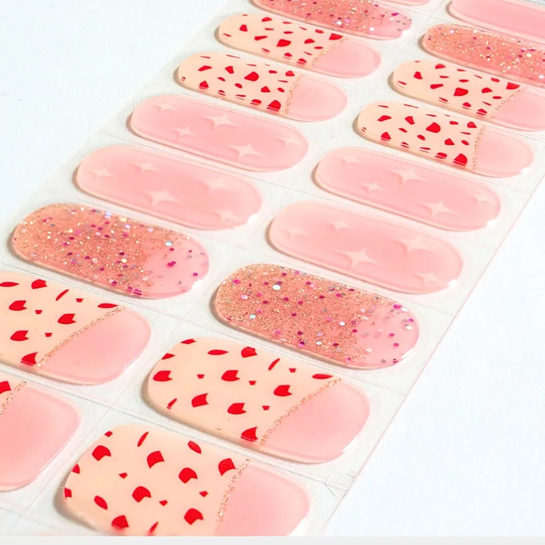 Semi Cured Gel Nail Strips - Y2K Sparkles (In Stock)