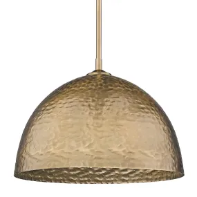 Shepard Large Pendant in Modern Brass with Metal shade