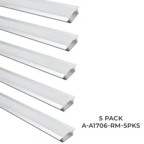 Slim Type Recessed Mounted Aluminum Mounting Channels (5pack)