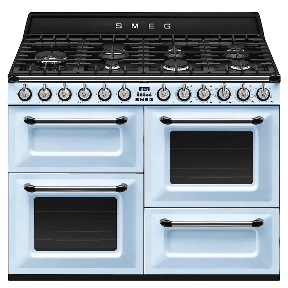 Smeg Victoria 110CM Freestanding Dual Fuel Range Cooker - Pastel Blue | TR4110AZ