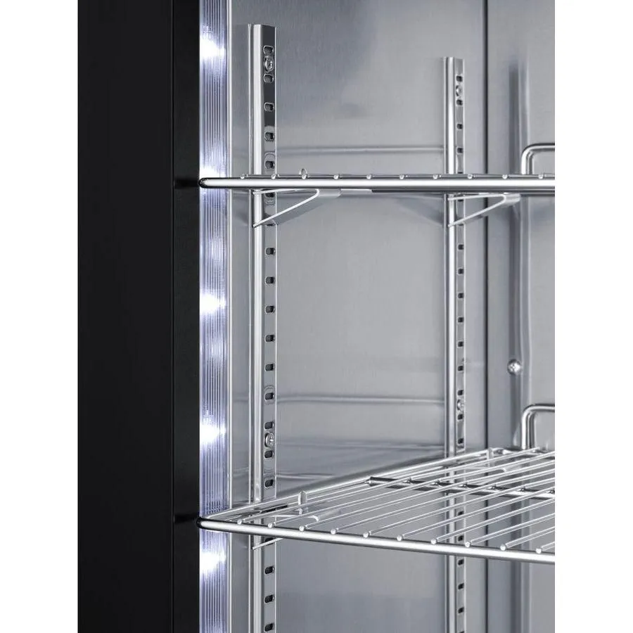 Summit 15 in. Wide Built-In Beverage Center with 1.8 Cu. Ft. Digital Thermostat, Dimmable LED Lighting, Door & Temperature Alarm, Lock, Temperature Memory, ADA Compliant - ASDG1521