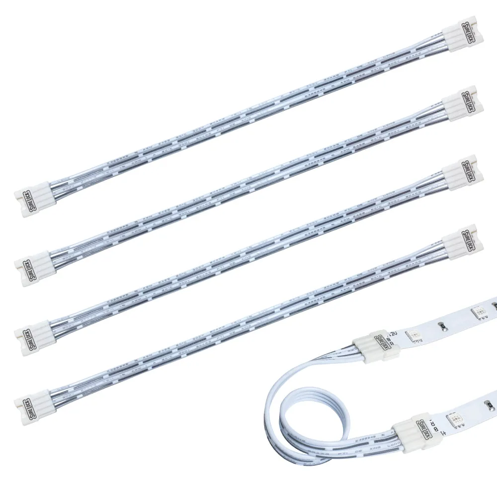 SureLock 4 Pin RGB LED Strip Light Wire Lead Connectors
