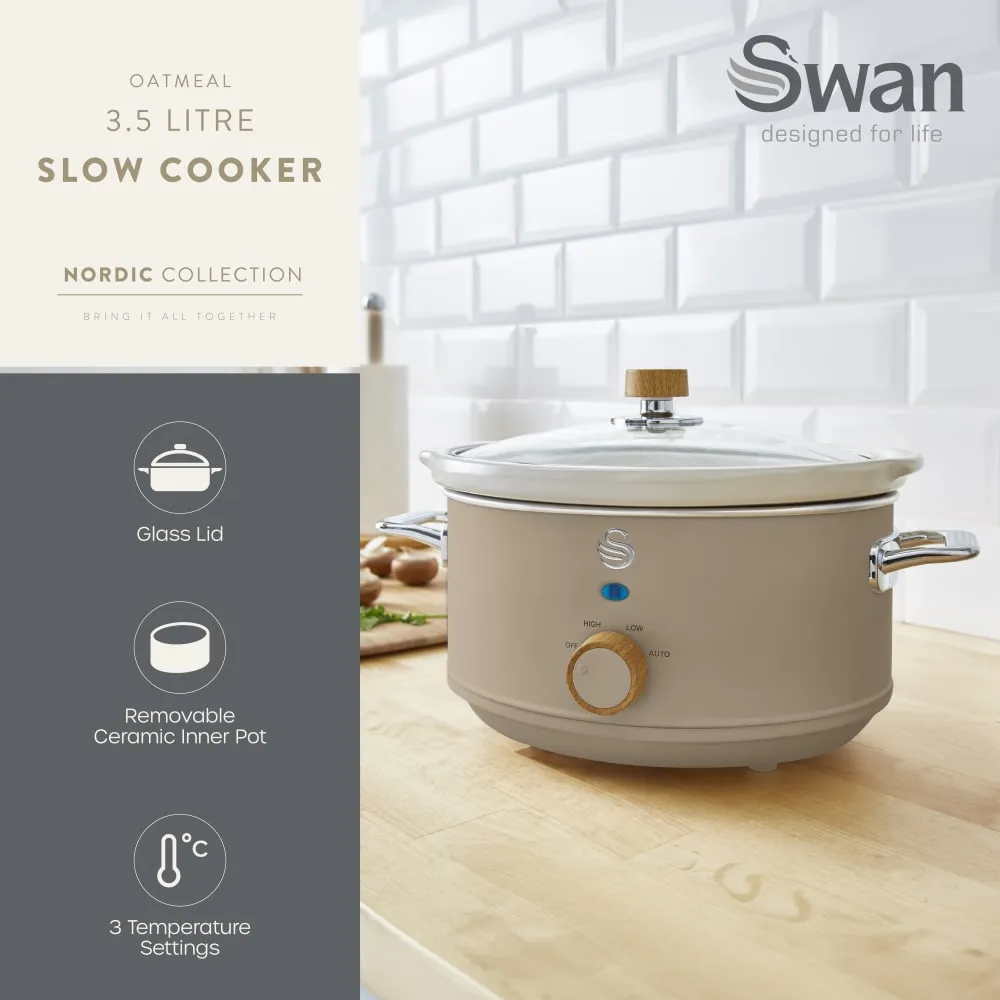 Swan 3.5L Nordic Slow Cooker