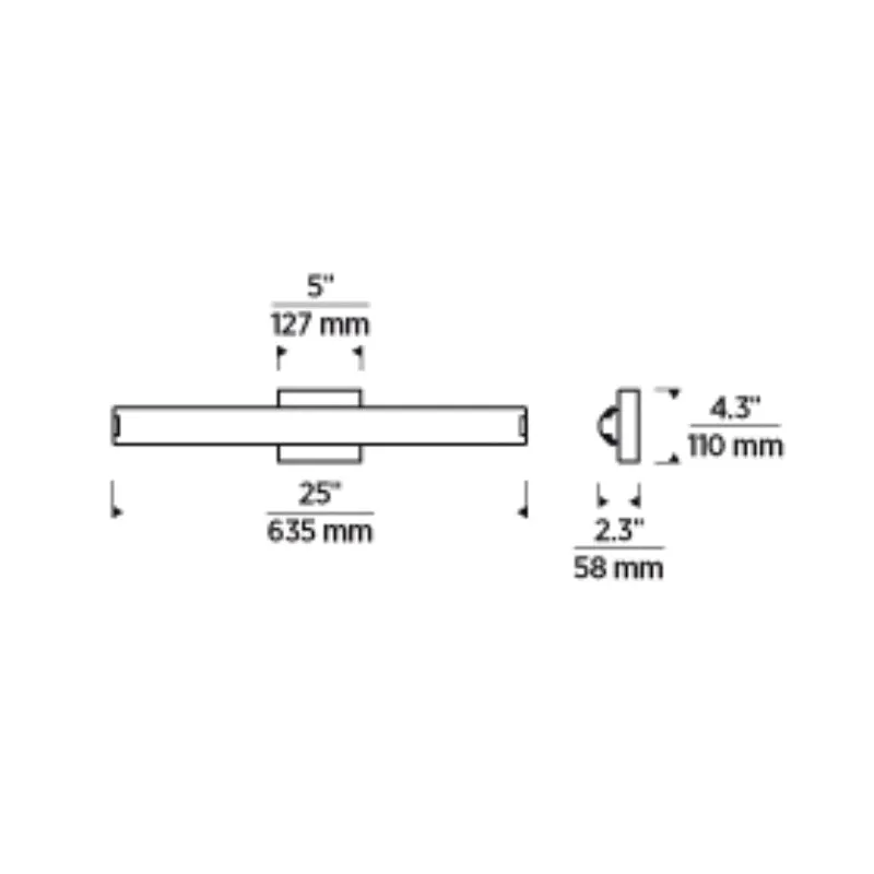 Tech 700BCFINN24 Finn 25" LED Bath Light